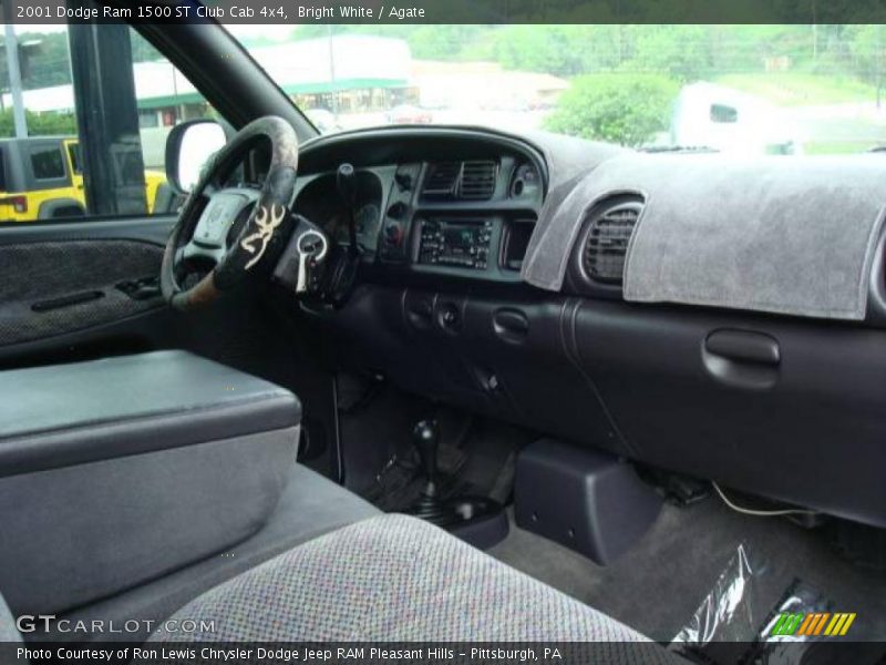Bright White / Agate 2001 Dodge Ram 1500 ST Club Cab 4x4