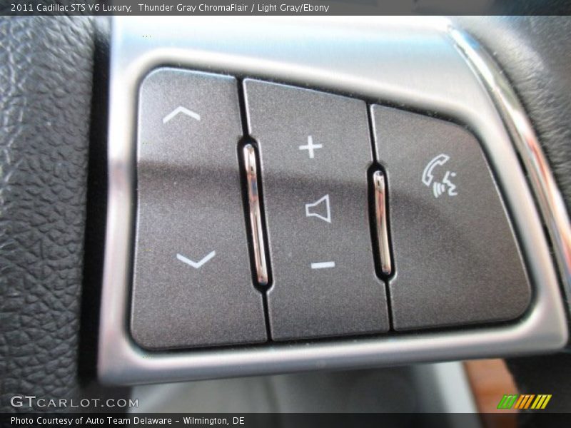 Thunder Gray ChromaFlair / Light Gray/Ebony 2011 Cadillac STS V6 Luxury