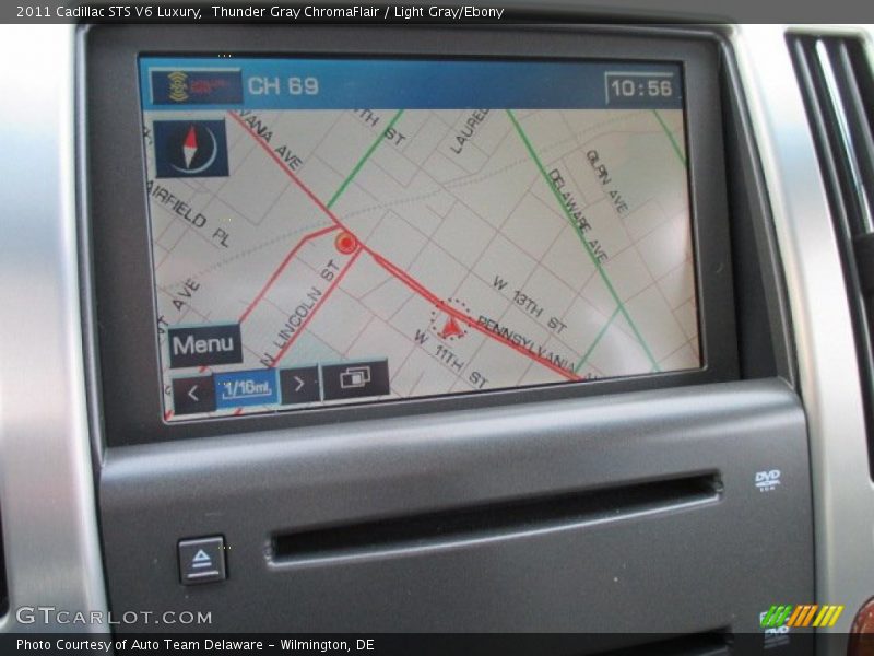 Thunder Gray ChromaFlair / Light Gray/Ebony 2011 Cadillac STS V6 Luxury