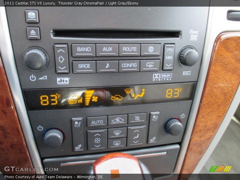 Thunder Gray ChromaFlair / Light Gray/Ebony 2011 Cadillac STS V6 Luxury