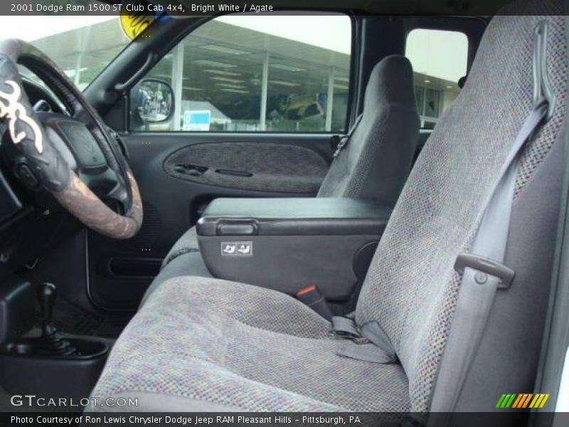 Bright White / Agate 2001 Dodge Ram 1500 ST Club Cab 4x4