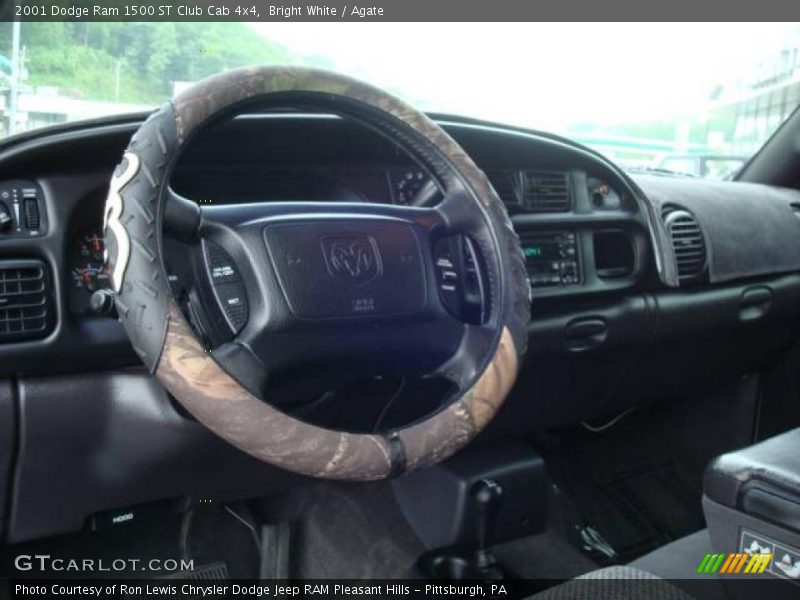 Bright White / Agate 2001 Dodge Ram 1500 ST Club Cab 4x4