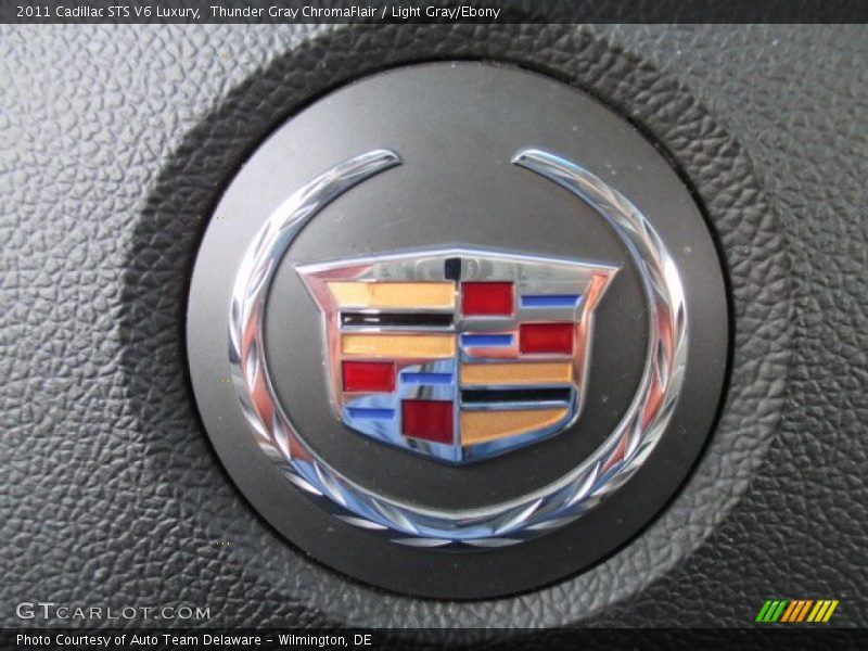 Thunder Gray ChromaFlair / Light Gray/Ebony 2011 Cadillac STS V6 Luxury