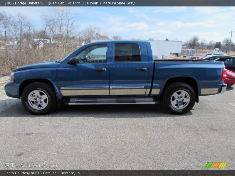 Atlantic Blue Pearl / Medium Slate Gray 2006 Dodge Dakota SLT Quad Cab