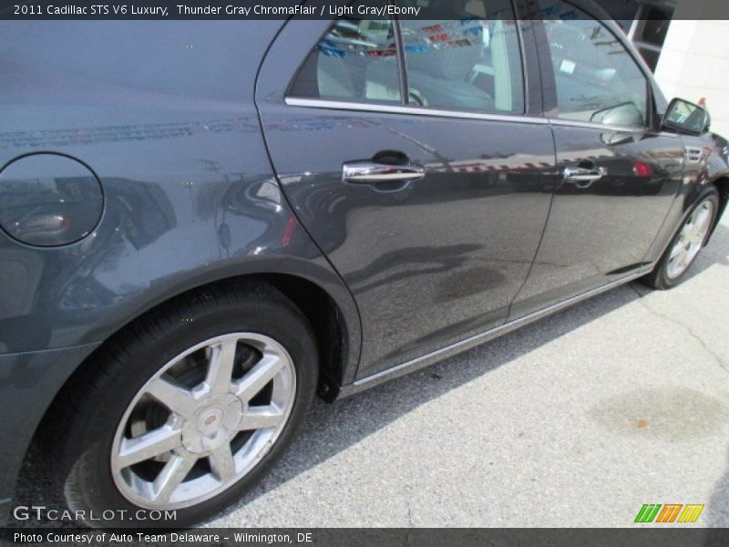 Thunder Gray ChromaFlair / Light Gray/Ebony 2011 Cadillac STS V6 Luxury