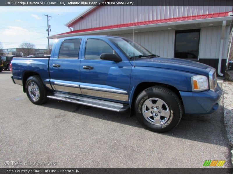 Atlantic Blue Pearl / Medium Slate Gray 2006 Dodge Dakota SLT Quad Cab