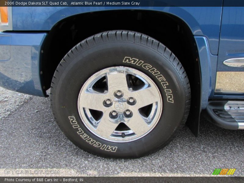 Atlantic Blue Pearl / Medium Slate Gray 2006 Dodge Dakota SLT Quad Cab