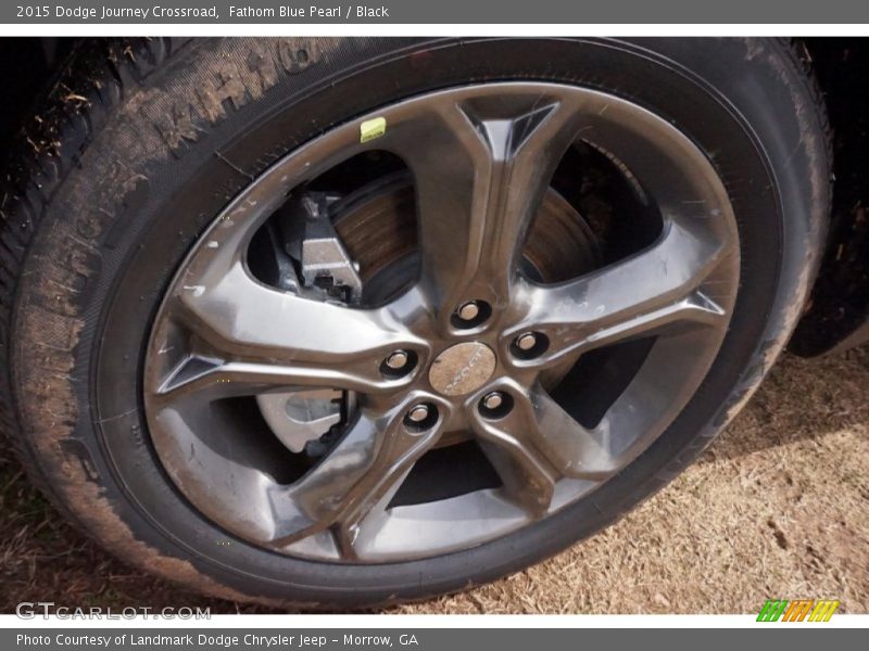 Fathom Blue Pearl / Black 2015 Dodge Journey Crossroad