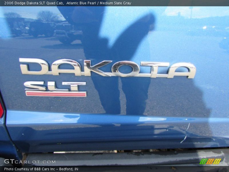 Atlantic Blue Pearl / Medium Slate Gray 2006 Dodge Dakota SLT Quad Cab