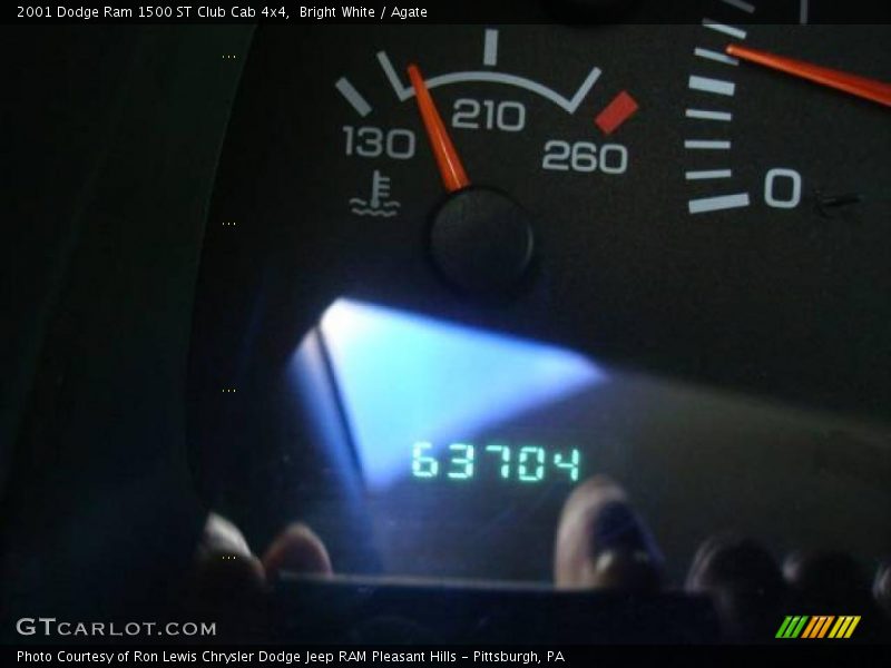 Bright White / Agate 2001 Dodge Ram 1500 ST Club Cab 4x4