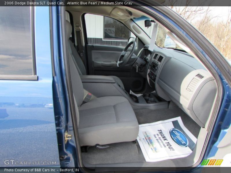 Atlantic Blue Pearl / Medium Slate Gray 2006 Dodge Dakota SLT Quad Cab