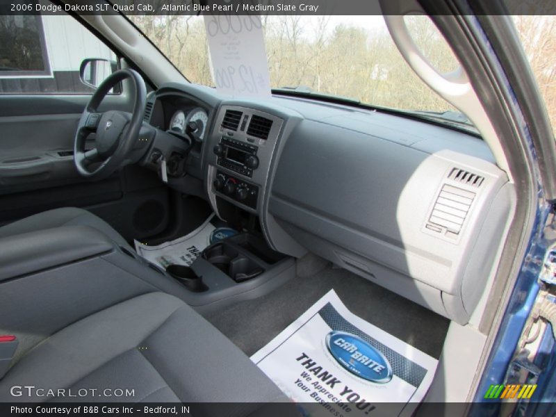 Atlantic Blue Pearl / Medium Slate Gray 2006 Dodge Dakota SLT Quad Cab
