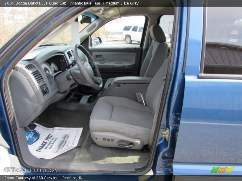 Atlantic Blue Pearl / Medium Slate Gray 2006 Dodge Dakota SLT Quad Cab