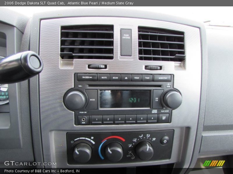 Atlantic Blue Pearl / Medium Slate Gray 2006 Dodge Dakota SLT Quad Cab