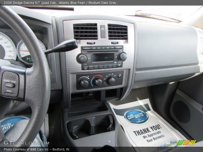 Atlantic Blue Pearl / Medium Slate Gray 2006 Dodge Dakota SLT Quad Cab