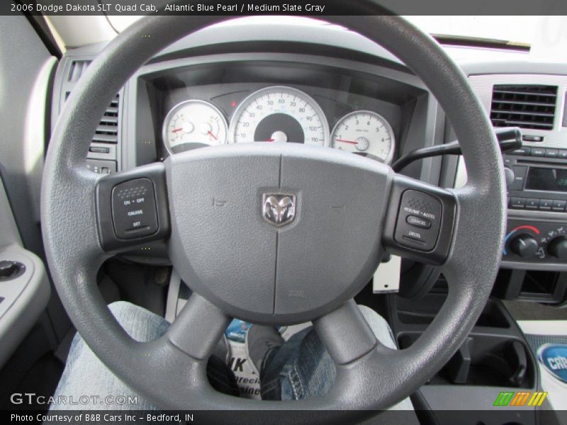Atlantic Blue Pearl / Medium Slate Gray 2006 Dodge Dakota SLT Quad Cab