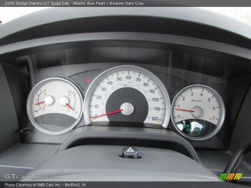 Atlantic Blue Pearl / Medium Slate Gray 2006 Dodge Dakota SLT Quad Cab