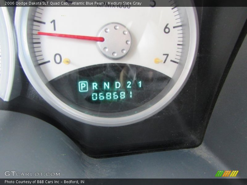 Atlantic Blue Pearl / Medium Slate Gray 2006 Dodge Dakota SLT Quad Cab