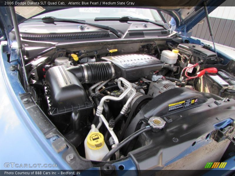 Atlantic Blue Pearl / Medium Slate Gray 2006 Dodge Dakota SLT Quad Cab