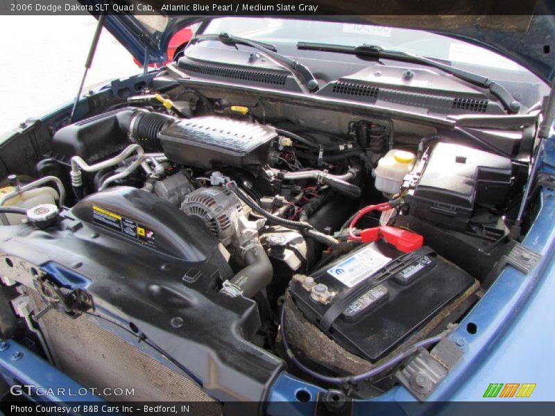 Atlantic Blue Pearl / Medium Slate Gray 2006 Dodge Dakota SLT Quad Cab