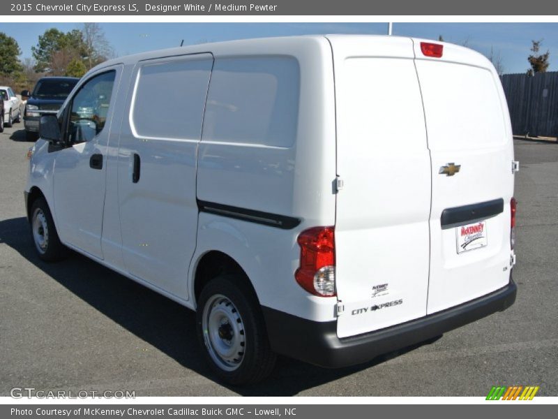 Designer White / Medium Pewter 2015 Chevrolet City Express LS