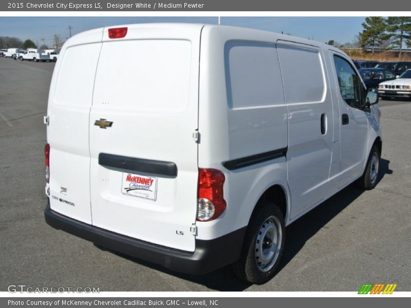 Designer White / Medium Pewter 2015 Chevrolet City Express LS