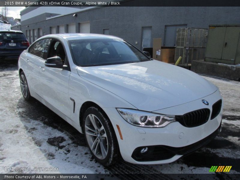 Alpine White / Black 2015 BMW 4 Series 428i xDrive Gran Coupe