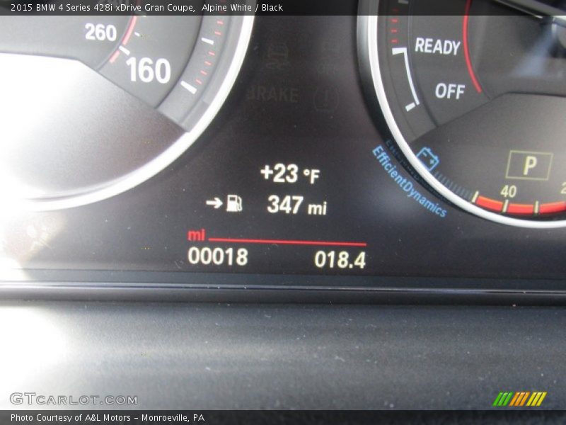 Alpine White / Black 2015 BMW 4 Series 428i xDrive Gran Coupe