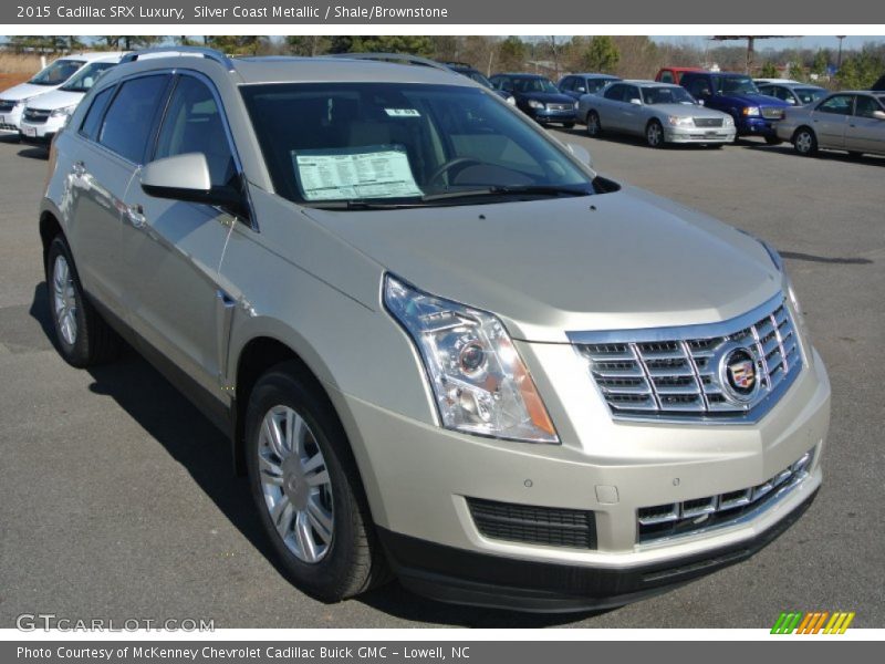 Silver Coast Metallic / Shale/Brownstone 2015 Cadillac SRX Luxury