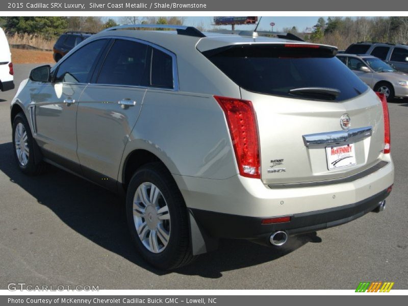 Silver Coast Metallic / Shale/Brownstone 2015 Cadillac SRX Luxury