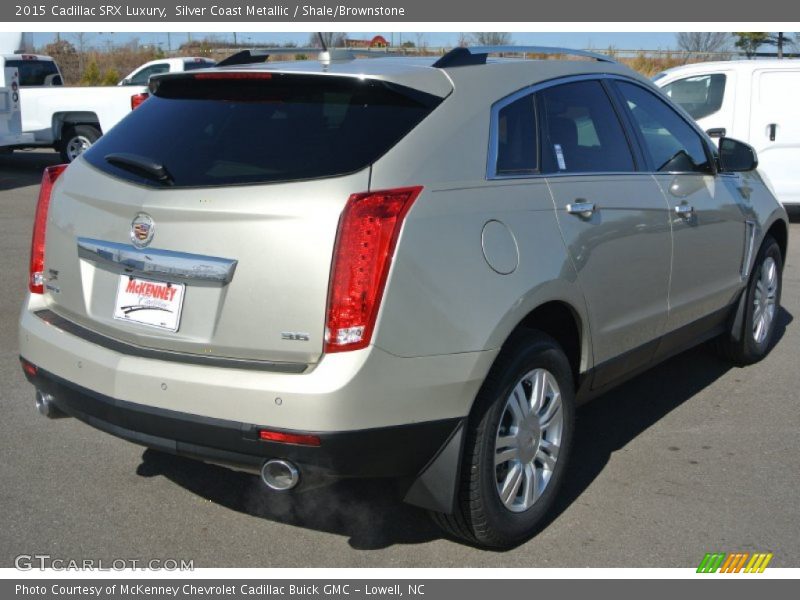 Silver Coast Metallic / Shale/Brownstone 2015 Cadillac SRX Luxury