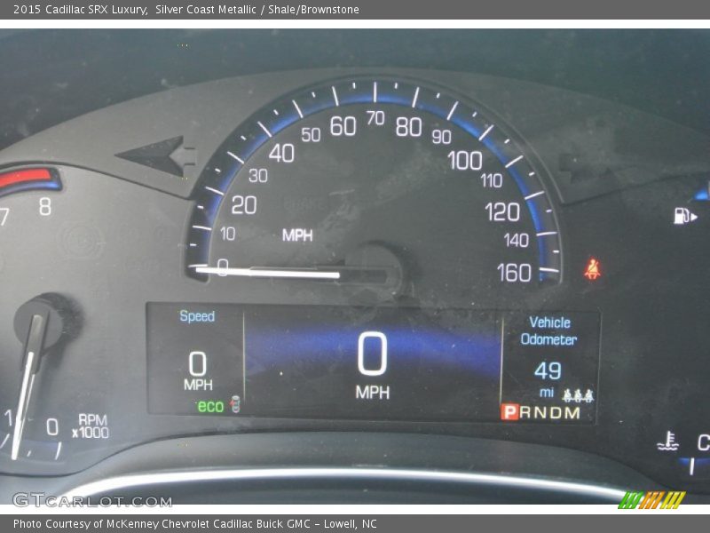 Silver Coast Metallic / Shale/Brownstone 2015 Cadillac SRX Luxury