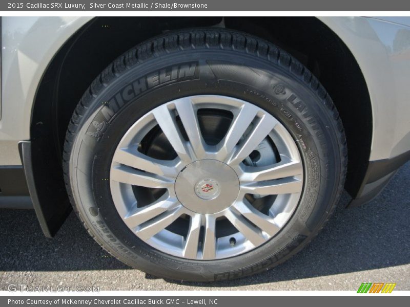 Silver Coast Metallic / Shale/Brownstone 2015 Cadillac SRX Luxury