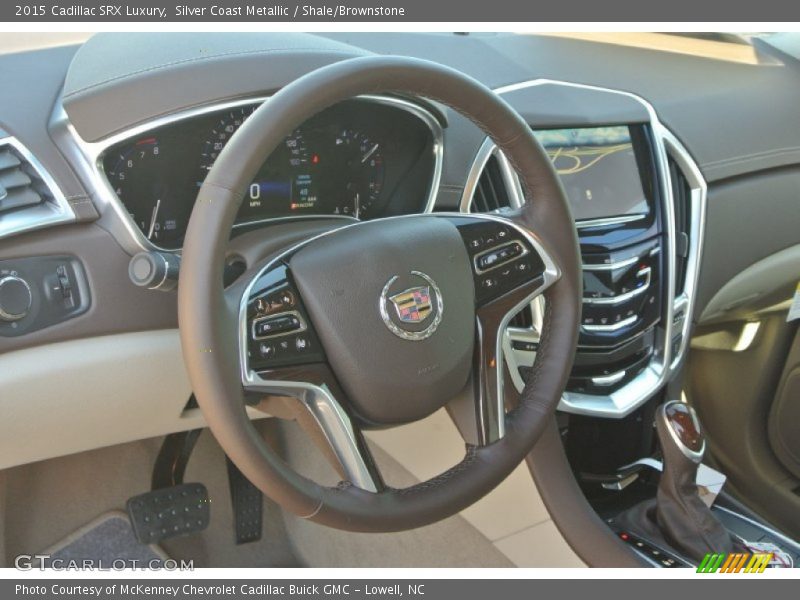 Silver Coast Metallic / Shale/Brownstone 2015 Cadillac SRX Luxury