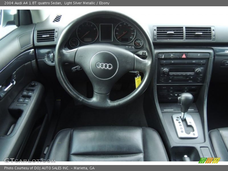 Light Silver Metallic / Ebony 2004 Audi A4 1.8T quattro Sedan