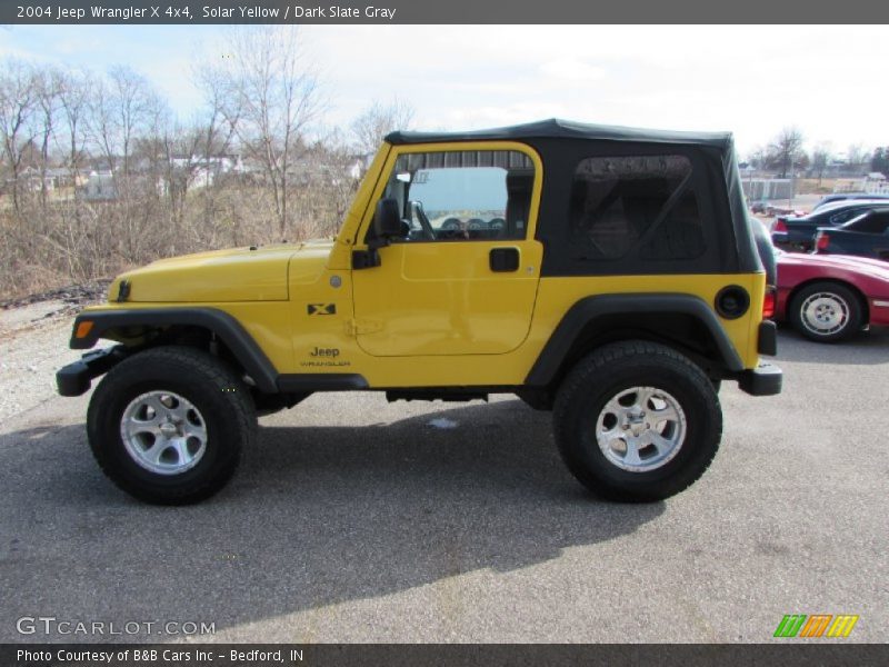 Solar Yellow / Dark Slate Gray 2004 Jeep Wrangler X 4x4