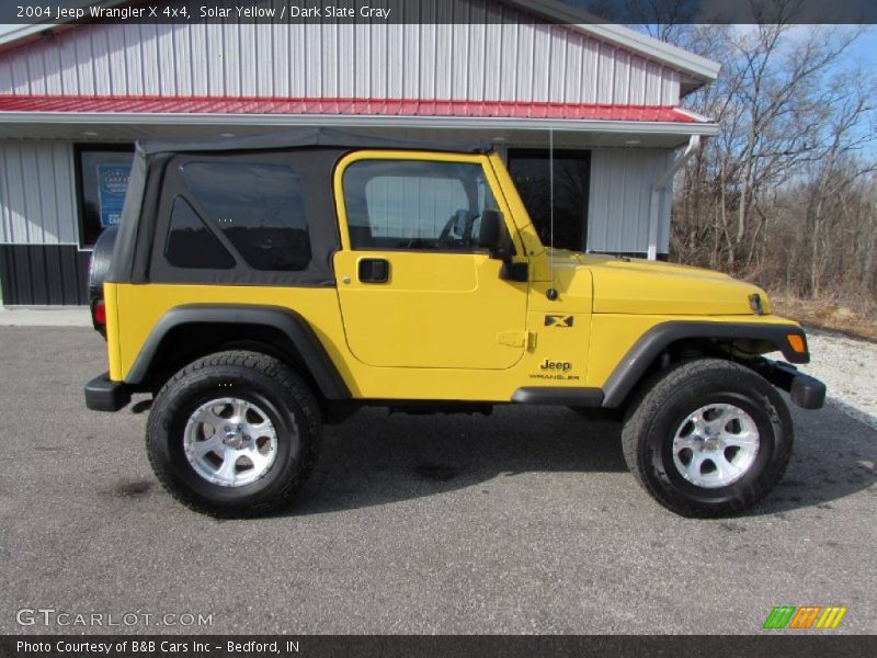 Solar Yellow / Dark Slate Gray 2004 Jeep Wrangler X 4x4