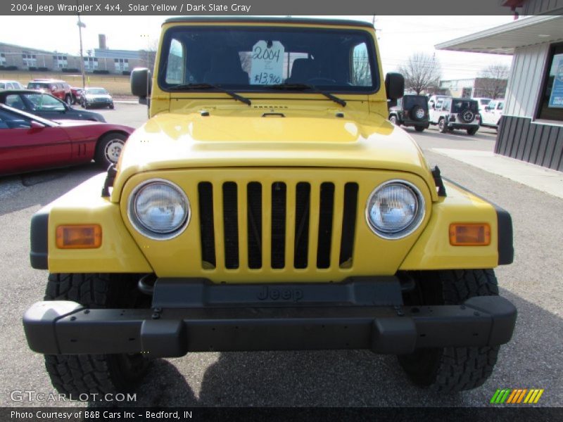 Solar Yellow / Dark Slate Gray 2004 Jeep Wrangler X 4x4
