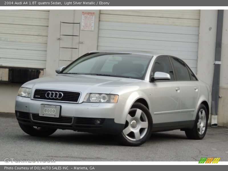 Light Silver Metallic / Ebony 2004 Audi A4 1.8T quattro Sedan