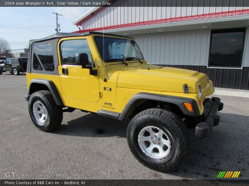 Solar Yellow / Dark Slate Gray 2004 Jeep Wrangler X 4x4