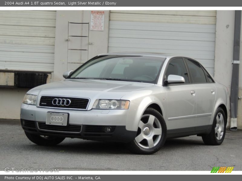 Light Silver Metallic / Ebony 2004 Audi A4 1.8T quattro Sedan