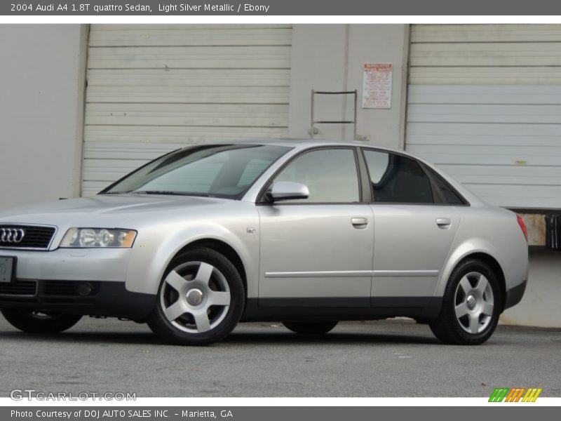Light Silver Metallic / Ebony 2004 Audi A4 1.8T quattro Sedan