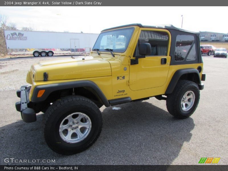 Solar Yellow / Dark Slate Gray 2004 Jeep Wrangler X 4x4