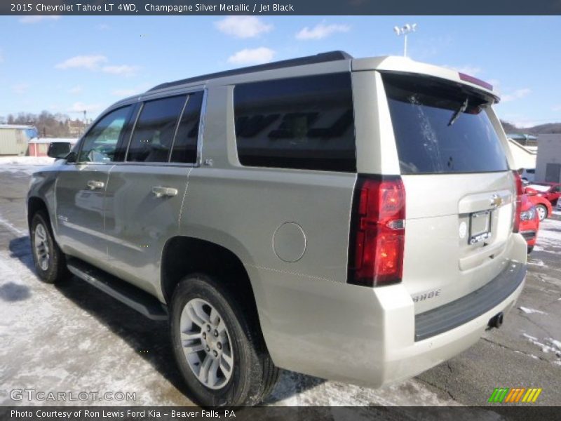 Champagne Silver Metallic / Jet Black 2015 Chevrolet Tahoe LT 4WD