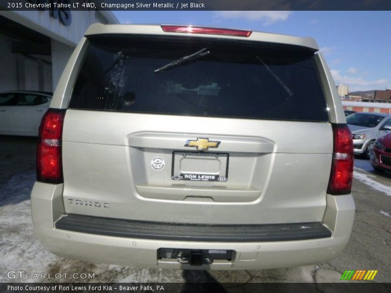 Champagne Silver Metallic / Jet Black 2015 Chevrolet Tahoe LT 4WD