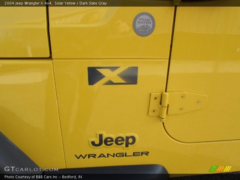 Solar Yellow / Dark Slate Gray 2004 Jeep Wrangler X 4x4