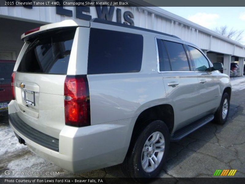Champagne Silver Metallic / Jet Black 2015 Chevrolet Tahoe LT 4WD