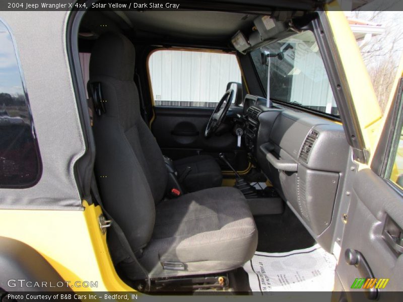 Solar Yellow / Dark Slate Gray 2004 Jeep Wrangler X 4x4