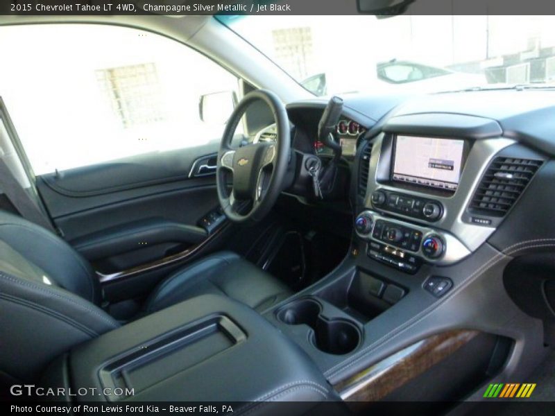 Champagne Silver Metallic / Jet Black 2015 Chevrolet Tahoe LT 4WD