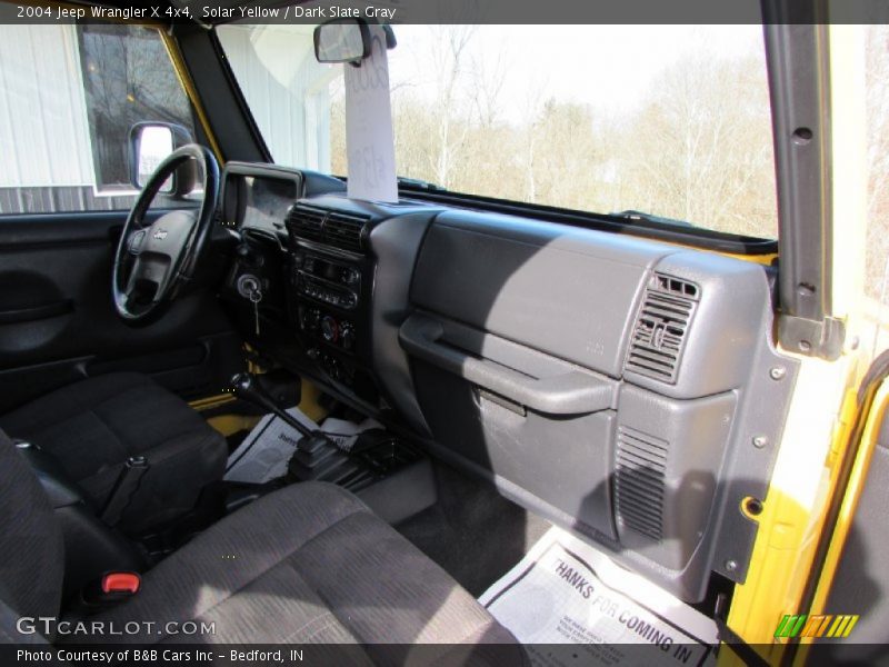 Solar Yellow / Dark Slate Gray 2004 Jeep Wrangler X 4x4